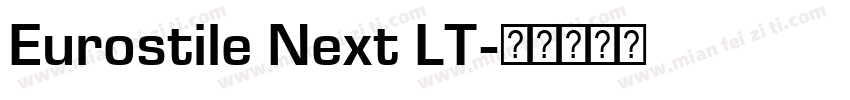 Eurostile Next LT字体转换